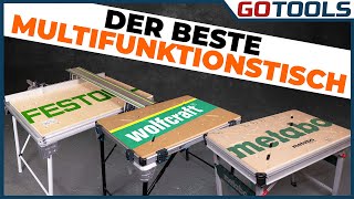 Multifunktionstisch Metabo MWB 100 mit Festool und Wolfkraft im Vergleich  Mit Verlosung [upl. by Arraeic]