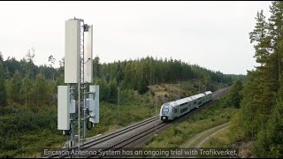 Short Live testing of FRMCS antennas with Trafikverket Swedens railway infrastructure manager [upl. by Lagiba]