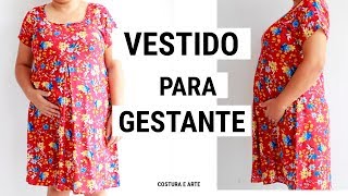 CORTE E COSTURA VESTIDO COM PREGA MACHO  COSTURA E ARTE [upl. by Asillem]