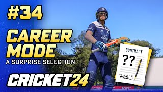 A SURPRISE SELECTION  CRICKET 24 CAREER MODE 34 [upl. by Sower]