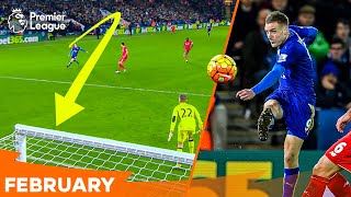 Jamie Vardy STUNNER vs Liverpool  Best Premier League goals scored in February [upl. by Imim866]