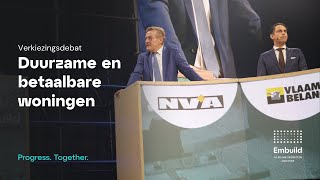 BouwForum 2024  Duurzame en betaalbare woningen NVA vs Vlaams Belang [upl. by Schwartz162]