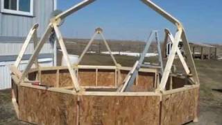 DIY Building a Geodesic Dome Greenhouse Homemade [upl. by Linzy]