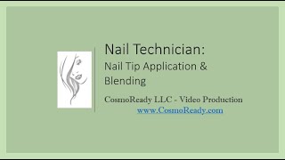 State Board  Nail Tip Application and Blending Task 4 [upl. by Elane]