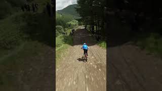 63kmh  100ft MTB jump Red Bull Hardline [upl. by Oramlub]