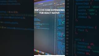 Top 3 MustHave VS Code Extensions for React amp React Native [upl. by Cave]