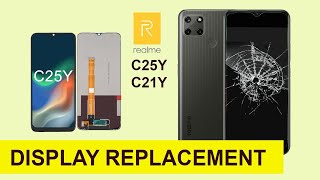 REALME C21Y I C25Y DISPLAY REPLACEMENT I RESTORATION PHONE Irealmec21y [upl. by Junius]