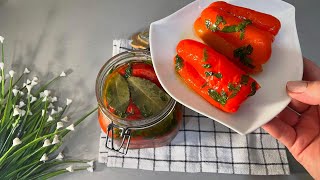 The Best Pickled Red Peppers Recipe [upl. by Oisor783]