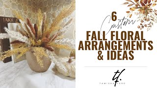 6 Custom Fall Floral Arrangements amp Ideas [upl. by Modeste]