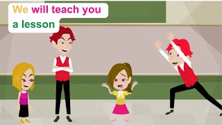 Teachers Tom brother avenges Ella  Comedy Animated Story  Ella English [upl. by Maud723]