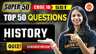 History  SST Class 10  Most Important Questions  CBSE Board Exam 2024 Quiz [upl. by Anyaj764]