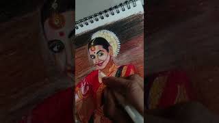 vidya balan manjulika drawingmanjulika drawing easyartwork reelsdrawing shortsvideo painting [upl. by Wahl]