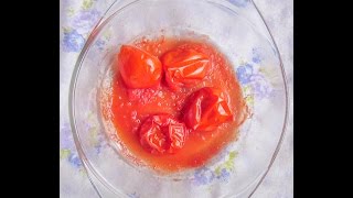 How to blanch tomatoes in microwave [upl. by Nnayt660]