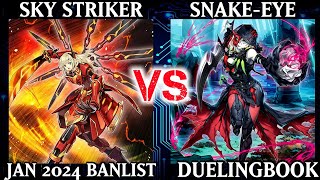 Sky Striker vs SnakeEye  Dueling Book [upl. by Erlewine]