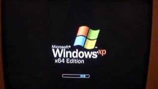 pc windows xp professional x64 trage startup [upl. by Nylia]