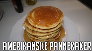 HJEMMELAGDE AMERIKANSKE PANNEKAKER [upl. by Ydahs]