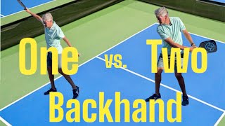 You use a one or two handed backhand pickleballtips shorts backhand pickleball [upl. by Tatianna140]