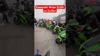 Kawasaki Ninja Zx10r vs Zx10rr ninja Kawasaki bike zx10r zx10rr rider automobile [upl. by Eedrahs]