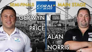 2017 Coral UK Open of Darts Semi Final Price vs Norris [upl. by Eniac]