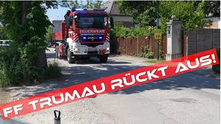 Feuerwehr Trumau rückt zu einem Fahrzeugbrand aus Einsatzfahrt 43 [upl. by Amelus]