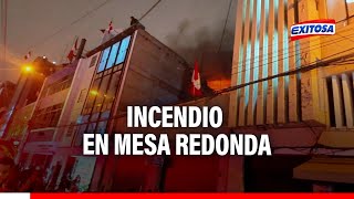 🔴🔵Nuevo incendio en Mesa Redonda Grave siniestro se registra en jirón Puno [upl. by Afnin855]