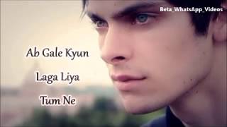 Parchayee  Male Version  Teri Yaadon Se Keh Diya Hum Ne  WhatsApp Status Video [upl. by Ydnab689]