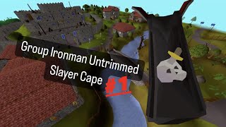 Old School RuneScapes rarest skill cape  GIM Untrimmed Slayer Cape Ep 1 [upl. by Conover811]