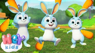 Les Petits Lapins  Comptines pour maternelle  HeyKids Français [upl. by Thedrick244]