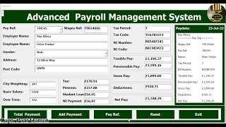 How to Create Advanced Payroll Management Systems in Excel using VBA  Full Tutorial [upl. by Atinnod503]