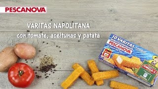 Varitas a la Napolitana con tomate aceitunas y patata Recetas [upl. by Akli894]