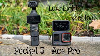 Insta360 Ace Pro vs DJI Pocket 3  Whos the low light king [upl. by Nimrak333]