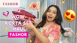 10 Best Fashor Kurta Set Try On Haul 🌹😍  Navratri amp Diwali Edition 💖  Isha Vinod Jain [upl. by Hoxsie]