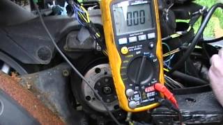 How to Test Stator Ignition CDi Piaggio 50cc Scooter [upl. by River]