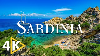 FLYING OVER SARDINIA 4K UHD  Relaxing Music Along With Beautiful Nature  4K Video Ultra HD [upl. by Ahsekam]