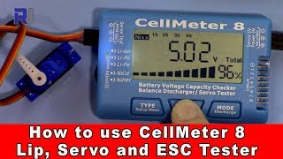 Introduction to CellMeter 8 Lithium Servo and ESC Tester [upl. by Dnilazor152]