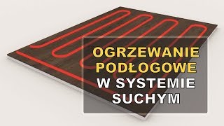 OGRZEWANIE PODŁOGOWE w systemie suchym schemat podłogówki z płytami systemowymi [upl. by Wallis]