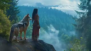 Wolf Spirit Native American Flute Healing Meditation A Journey into Native Lore Calm The [upl. by Llertniuq]