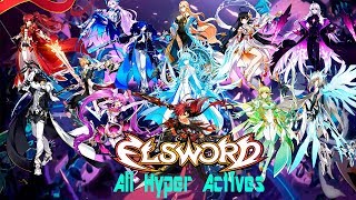 엘소드Elsword All Hyper Actives 3rd Job [upl. by Aropizt]