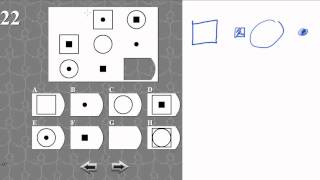 IQ TEST matrix 22 SOLVED AND EXPLAINED [upl. by Ahsiea652]