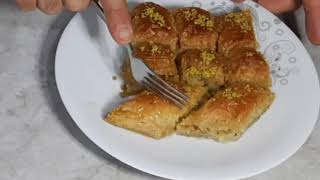 Hazır Yufkadan Baklava Tarifi BAKLAVA TARİFİ Baklava nasıl yapılır [upl. by Laleb]