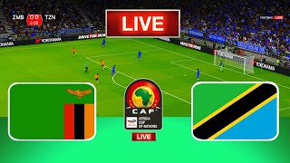 LIVE🔴 Zambia Vs Tanzania  Africa Cup of Nations  Live Football Match Today [upl. by Nahc]