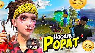 Last Zone Mein Popat Hogaya 😭 Duo VS Squad With ZaraGamiing 💖 Free Fire [upl. by Navannod]