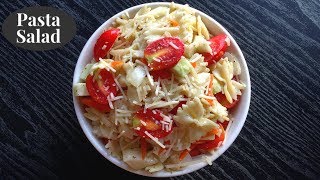 Pasta salad recipe  Easy healthy summer salad  Indian style what’s On Ara’s Plate  2018 [upl. by Araeic643]