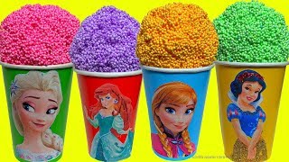 Frozen Elsa Anna Ariel Blanca Nieves Vasitos Sorpresas con juguetes cajitas y bolsitas Sorpresas [upl. by Notgnihsaw]