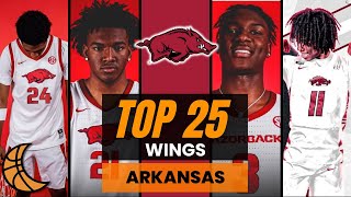 Top 25 Wing Groups In College Basketball Arkansas Razorbacks [upl. by Ahsinak]