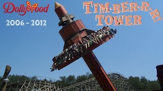 Timber Tower Topple Tower Ride at Dollywood 2006  2012 [upl. by Annaid]