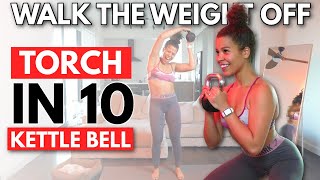 10 Min Fat Burn Tabata Workout with Kettle Bell  No Repeats [upl. by Evars218]