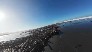 STORM WAVES AT PISTOL RIVER DRIFTWOOD [upl. by Selegna]