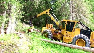 Winch Skidder Tigercat DW610E [upl. by Omsare404]