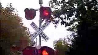 1 MILLION VIEWS Amtrak  High Street Railroad crossing in Amherst MA [upl. by Sissel]